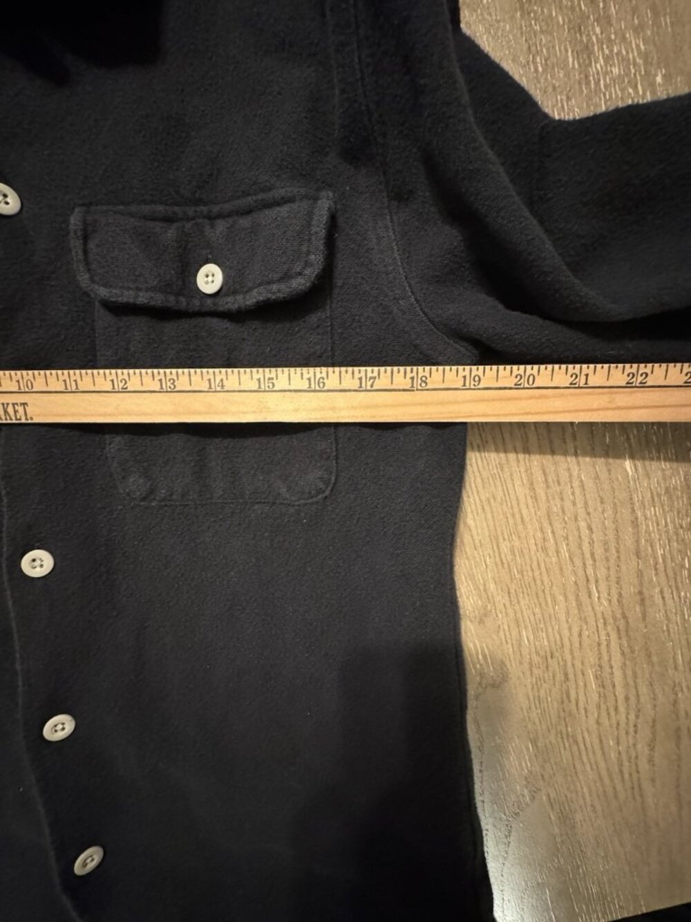 Madewell Men XS Brushed Twill Easy Shirt Shacket Jacket Shirt Button Up Black - Picture 7 of 11